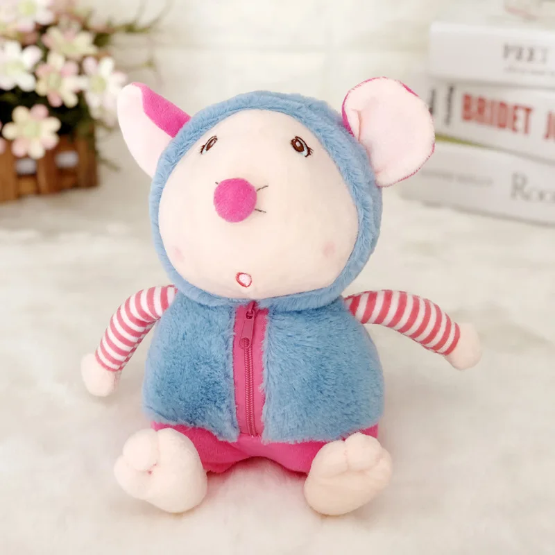 Новинка; милая кукла-Мышка Kawaii; мягкая плюшевая игрушка для сна; подарок на день рождения; украшение для девочки; комфортная Детская игрушка; 20 см