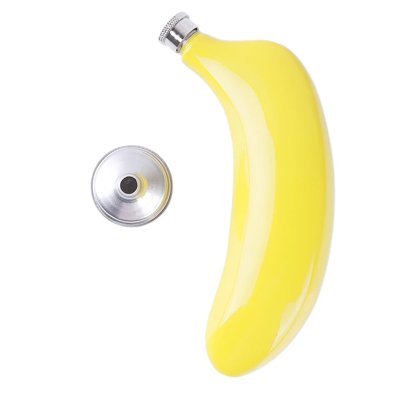 Креативный узор банановый кувшин из нержавеющей стали фляжка для виски