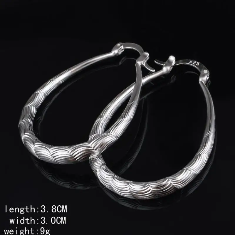 Женские серьги кольца из стерлингового серебра пробы a1t3|long earrings silver|earrings silver