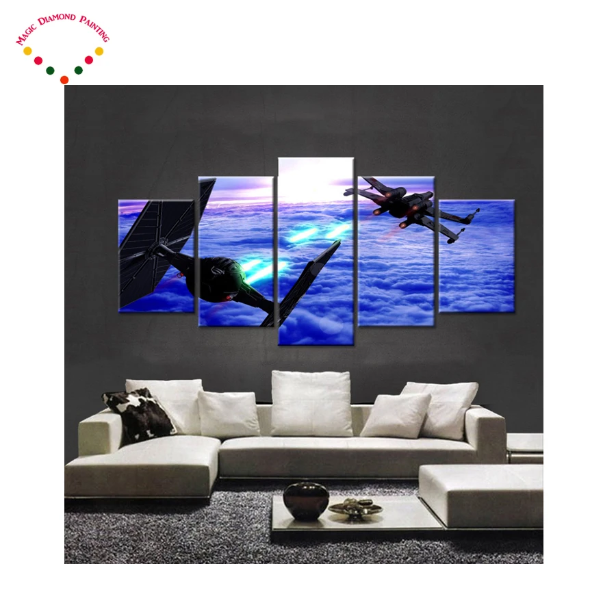 

5pcs Square/round 5D DIY Diamond Painting Planet Fighter Duel 3d,Diamond Embroidery Cross Stitch,Mosaic,stickers,Christmas,gift