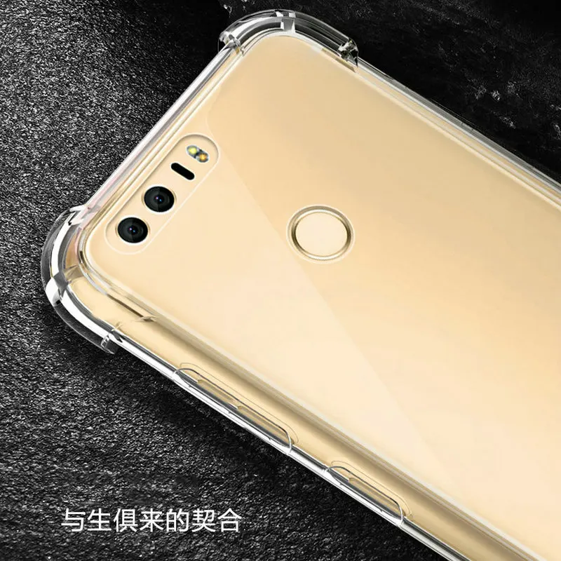 Mobfone чехол для huawei Y3 Y5 II 2017 честь 6A Y6 6C Pro 5A GR3 GR5 8Pro анти- knock мягкие ТПУ Прозрачная