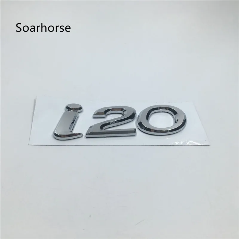 i20 Soarhorse для hyundai i20 i25 i35 ix35 эмблема хвостовая часть Наклейка ABS хром задний логотип багажник письмо табличка Авто стиль - Название цвета: i20