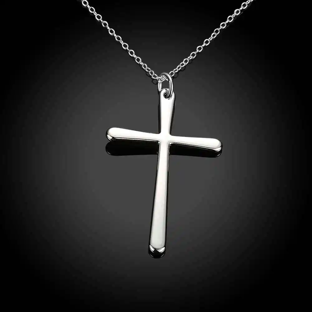 Летний стиль серебряные ожерелья и подвески длинная гладкая подвеска в виде