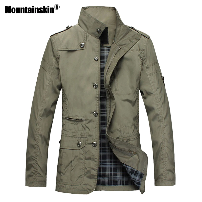 Куртка Mountainskin мужская Тонкая повседневная верхняя одежда в Корейском стиле