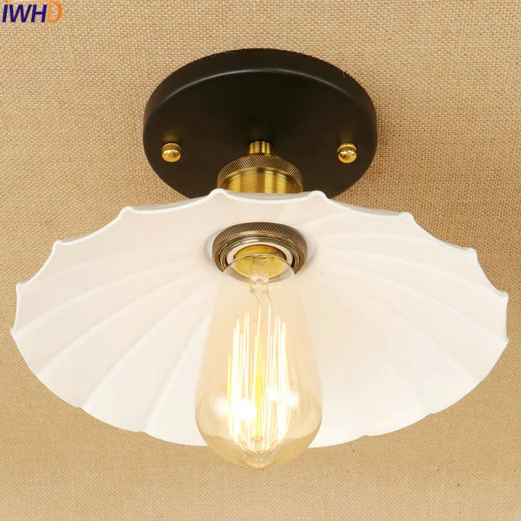 Белый светодиодный винтажный потолочный светильник освещение для балкона