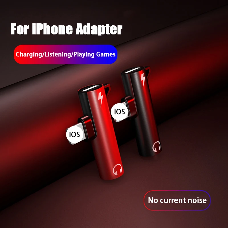 Для iPhone до 3,5 мм разъем для наушников 2в1 аудио адаптер для iPhone 7 8 Plus X XS Max разветвитель наушников адаптер разъем зарядное устройство