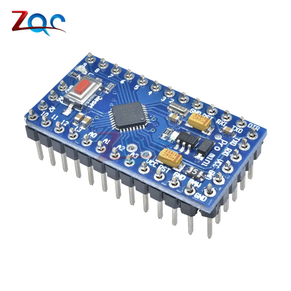 1 комплект Atmega328 Pro Mini 5 в 16 МГц плата модуль для Arduino Nano 328 микро-контроллер с 3