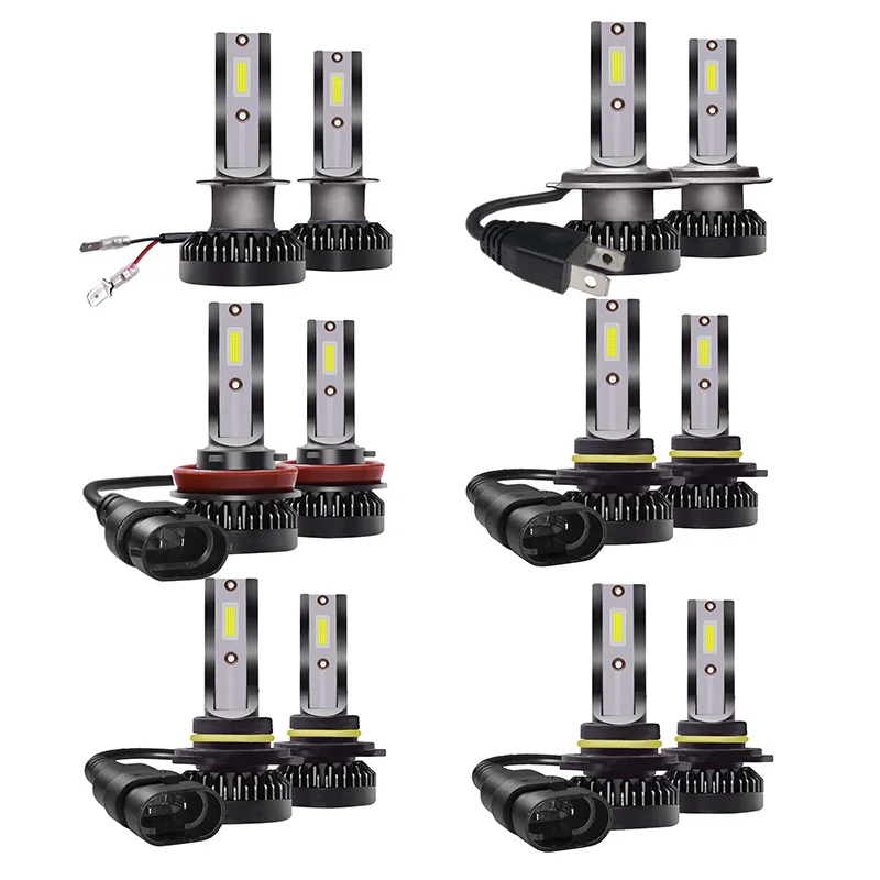 2 шт. Автомобильные светодиодные лампы H7 H1 H8 H11 9005 HB3 9006 HB4 60 Вт|Передние LED-фары для