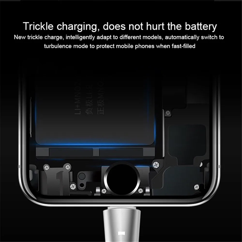 NOHON цинковый сплав зарядное устройство кабель для зарядки 8 Pin iPhone X 10 7 XS Plus iPad Mini IOS