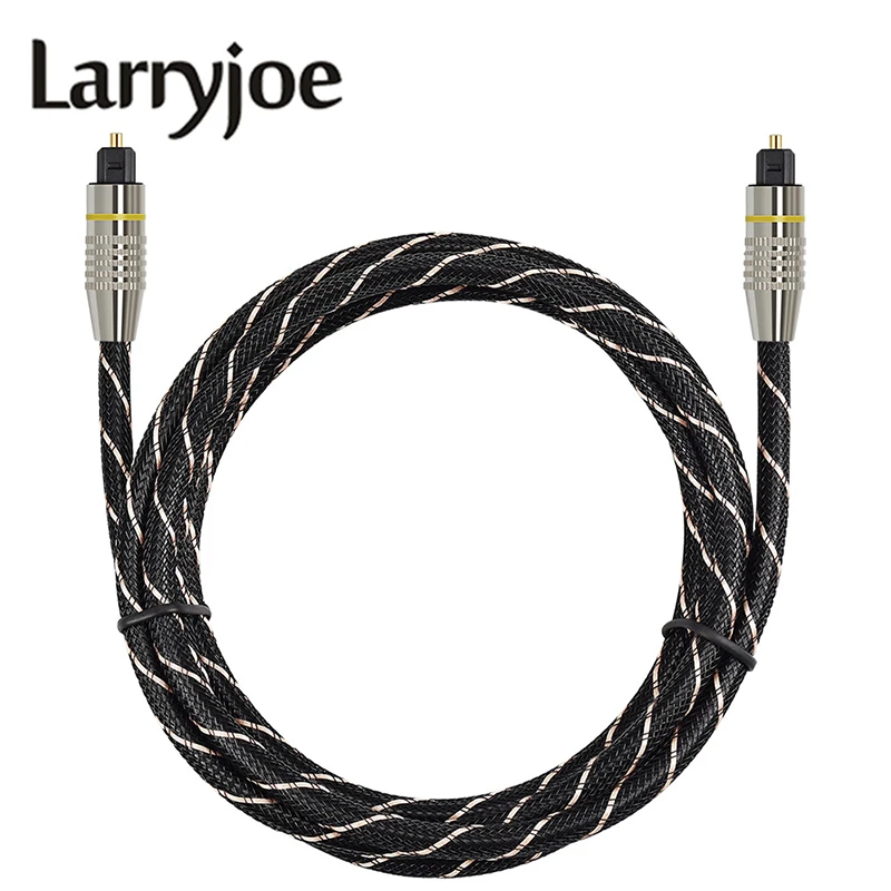 Larryjoe цифровой оптический аудио кабель волокно Toslink Мужской Оптический OD6.0 папа