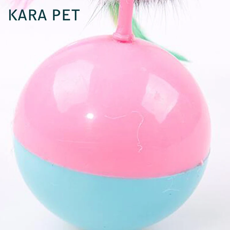 Durable Pet Cat Toys Mimi Favorite fur Mouse Tumbler Plastic Balls for Cats dogs play 5.5cm | Дом и сад