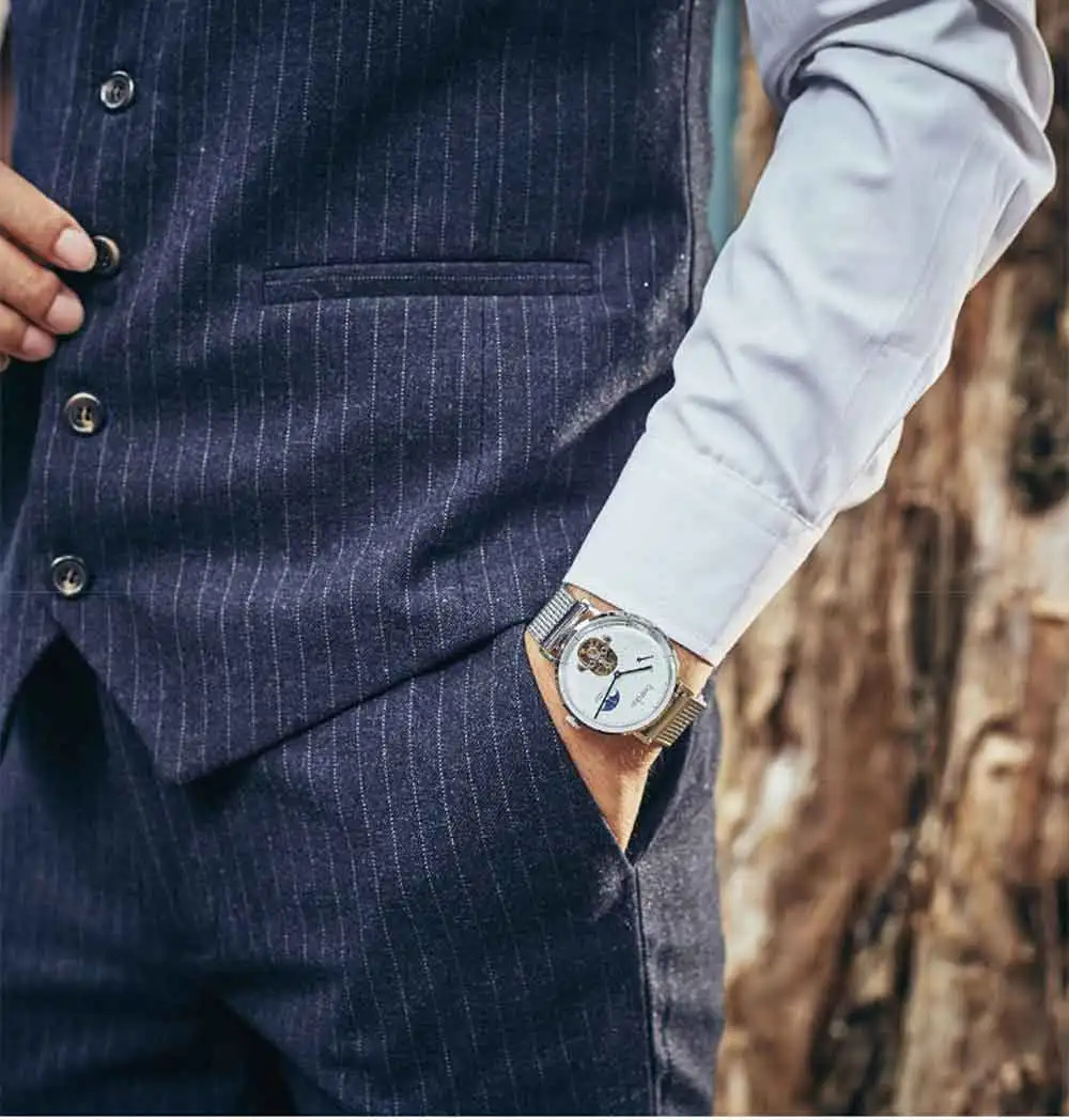 Bestdon Switzerland Tourbillon Moonphase Мужские автоматические механические часы Relogios Masculino водонепроницаемые спортивные часы с подарочной коробкой