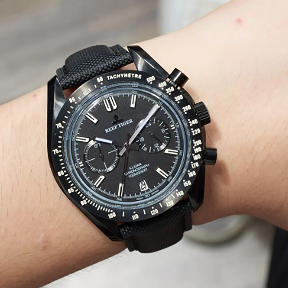 Новинка 2021 дизайнерские спортивные часы Reef Tiger/RT с хронографом мужские супер