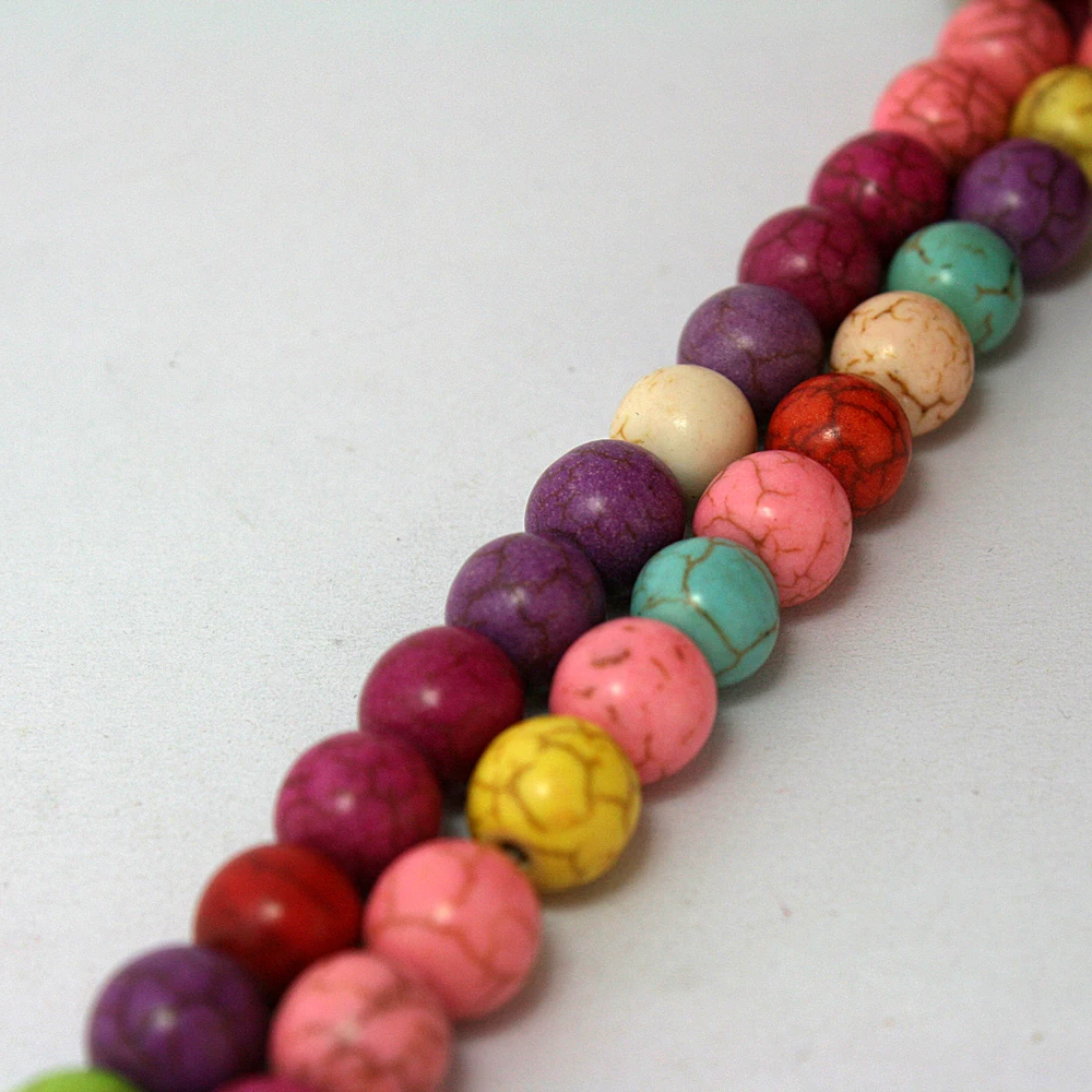 Оптовая продажа бусины из камня для браслета ожерелья ювелирных изделий 4 мм 6 8