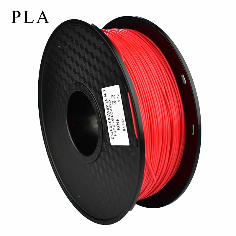 PLA red 3d Принтер ABS/PTEG/PLA Филамент 1,75 мм измерительная точность+/-0,02 мм 1 кг 343 м 2.2LBS 3D Печатный Материал Пластик для RepRap - Цвет: PLA red