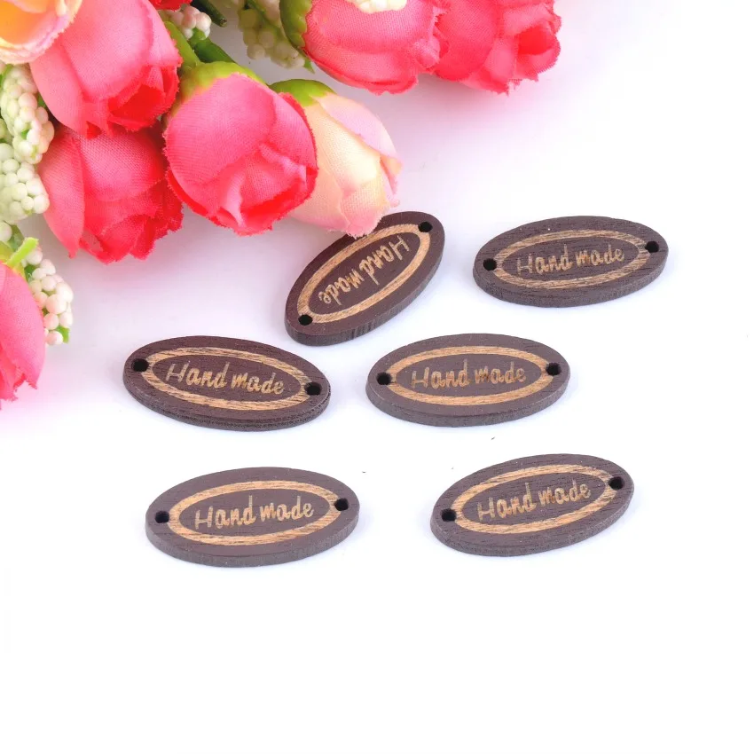 Бесплатная доставка розничная продажа 50 шт. Овальные Резные с 2 отверстиями