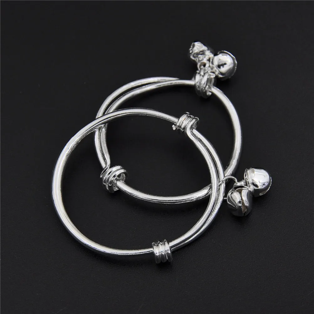 New Gift Baby Kids Bell Bracelet born Plated Silver Birthday Party best Blessing to kids | Детская одежда и обувь