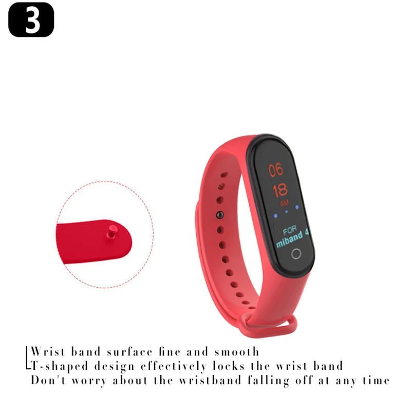 Спортивный Mi Band 4 ремешок на запястье для Xiaomi mi band спортивный силиконовый браслет