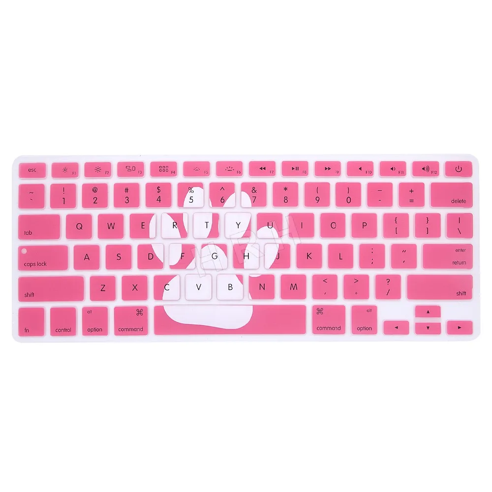 Силиконовый чехол для клавиатуры с изображением животных защитный всех Apple Macbook