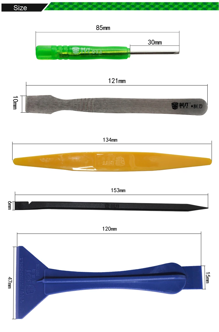 BST 602 17 в 1 Профессиональный Набор отверток для открытия и ремонта iPhone 4 5 6 Plus/Pad Air iPad