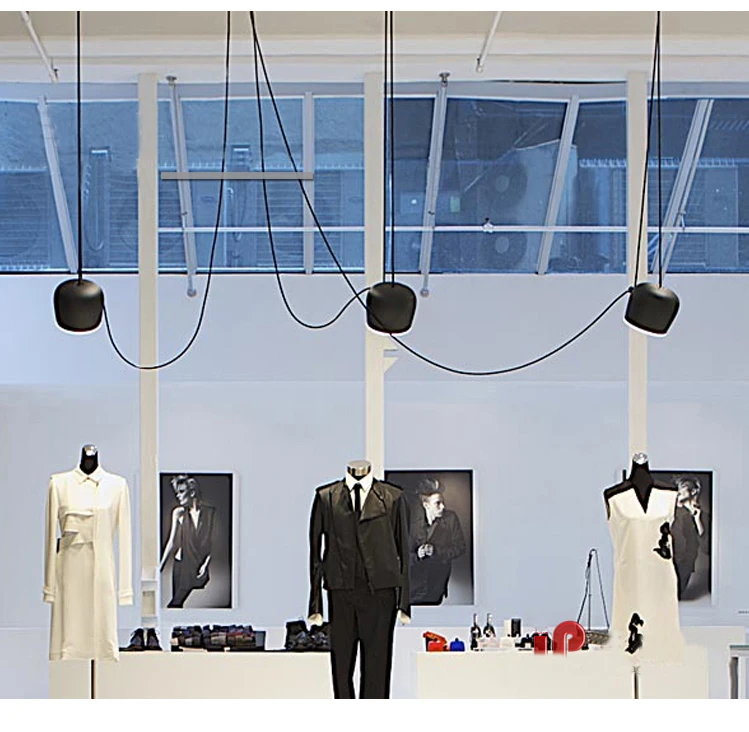 Черный/белый оттенок Современный Креативный кулон лампа для создания модного