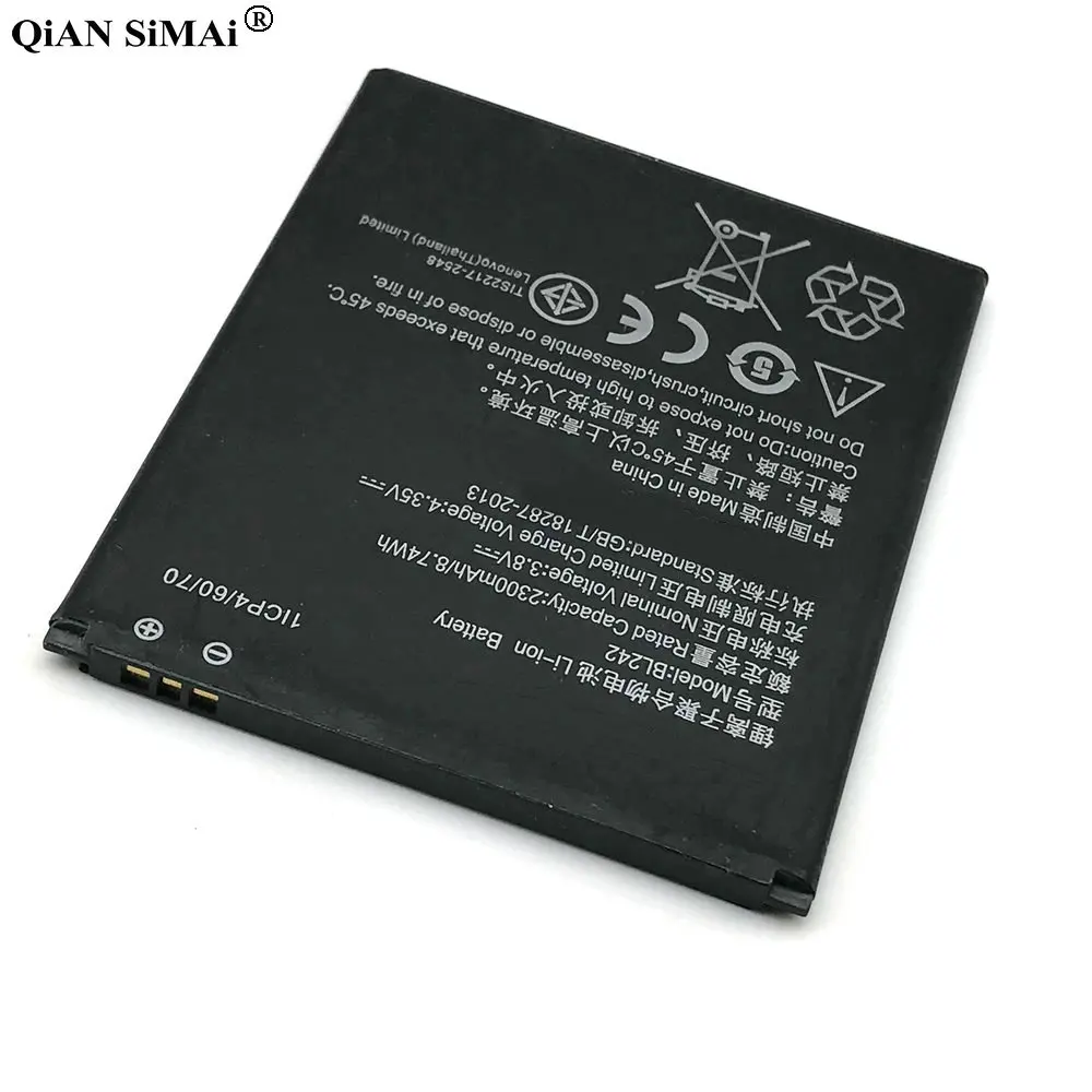 Новый BL 242 аккумулятор BL242 для Lenovo K3 K30 W T A6000 A3860 A3580 A3900 A6010 Plus 3 8 V 2300mAh Мобильный