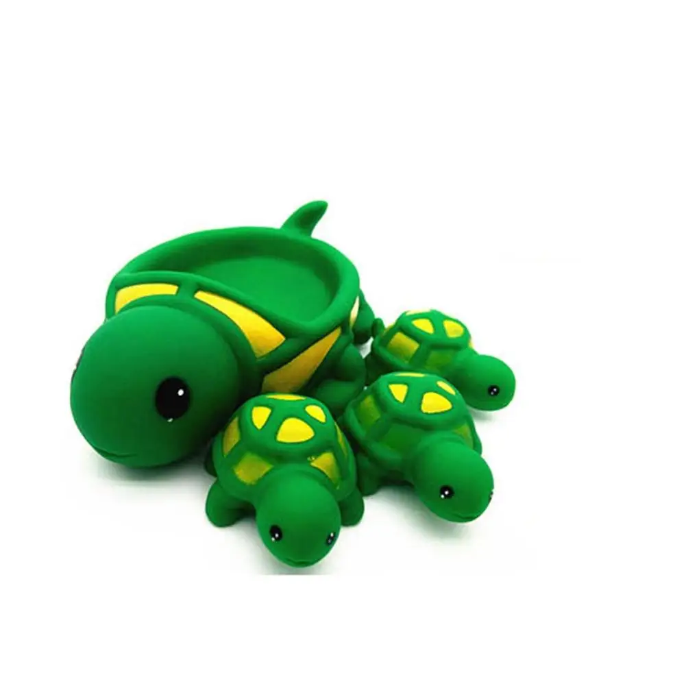 Детские милые животные Мумия и 3 ребенка пищащие плавающие ванны игровой набор