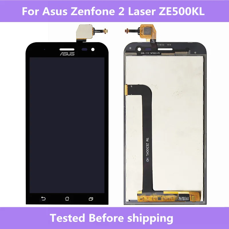 Asus ZE500KL черный ЖК дисплей дигитайзер сенсорного экрана в сборе ремонт для Zenfone 2