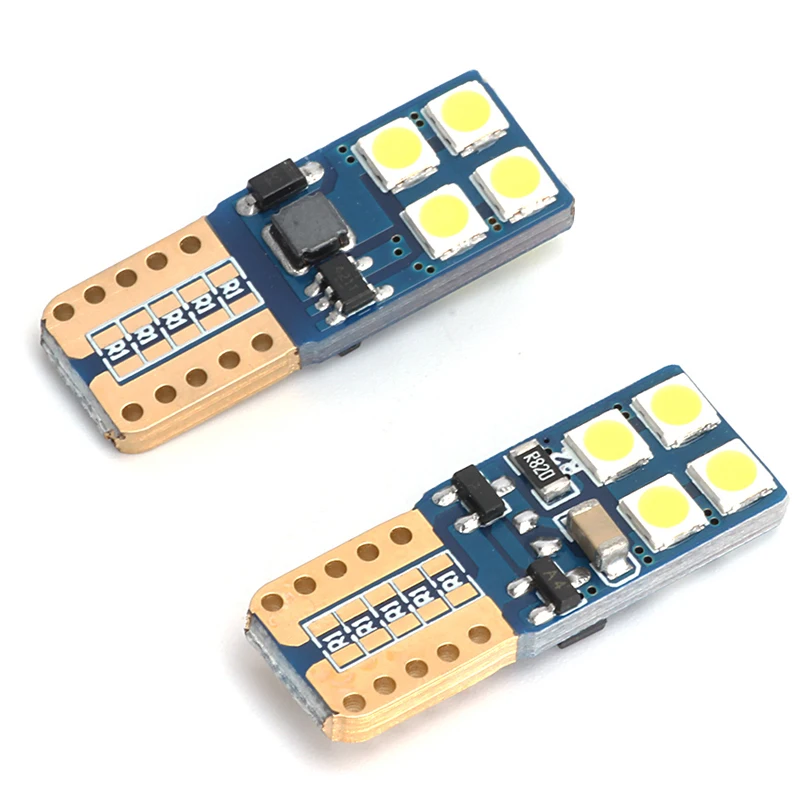 KEYECU 10 упаковок белый 3030 8SMD T10 W5W 194 169 2825 светодиодные лампы высокой мощности панель