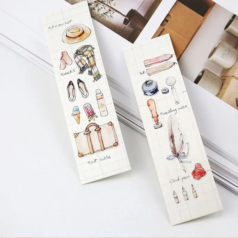 30 шт./кор. модные бумажные закладки для книг держатель записей Детские кавайные