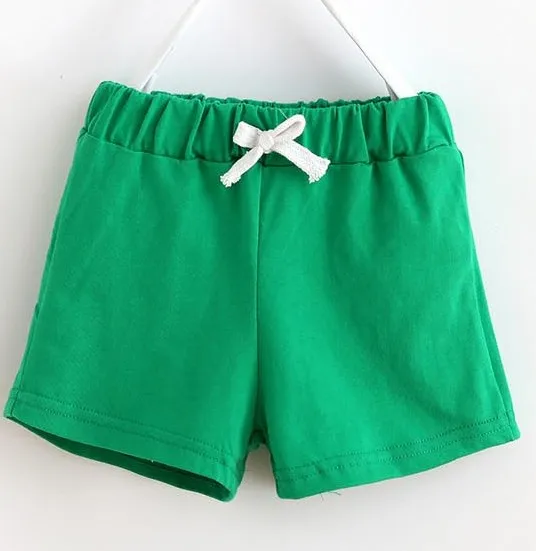 2020 летние хлопковые шорты для мальчиков и девочек Мягкие Удобные однотонные