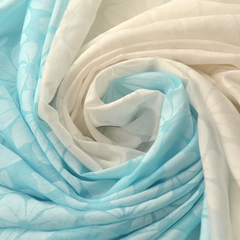 

Rice White Mint Blue Roasted Silk Cotton Cloth Small Fresh Sunscreen Shirt Long Skirt Made of Clothing ChineseFabric