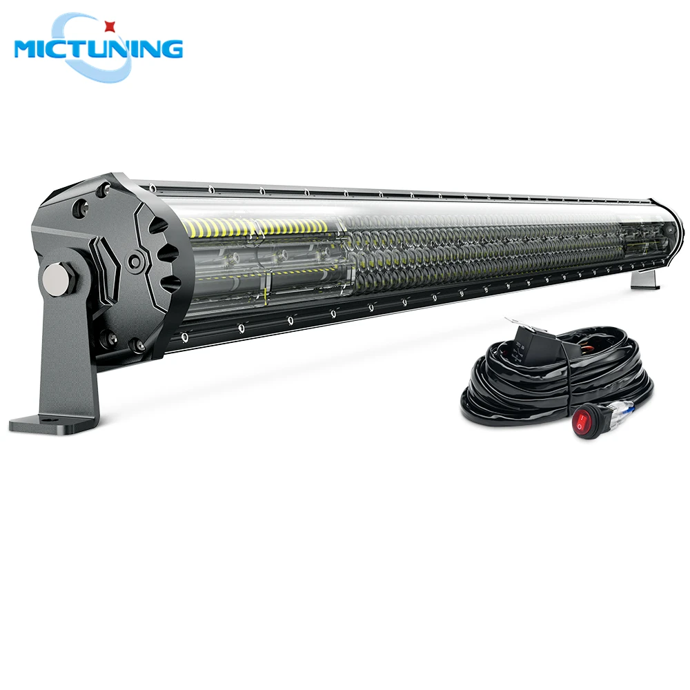 

Модернизированная четырехрядная 42 ''светодиодная световая панель MICTUNING M2 для кроссоверов, вездеходов, внедорожников, Светодиодная рабочая ...