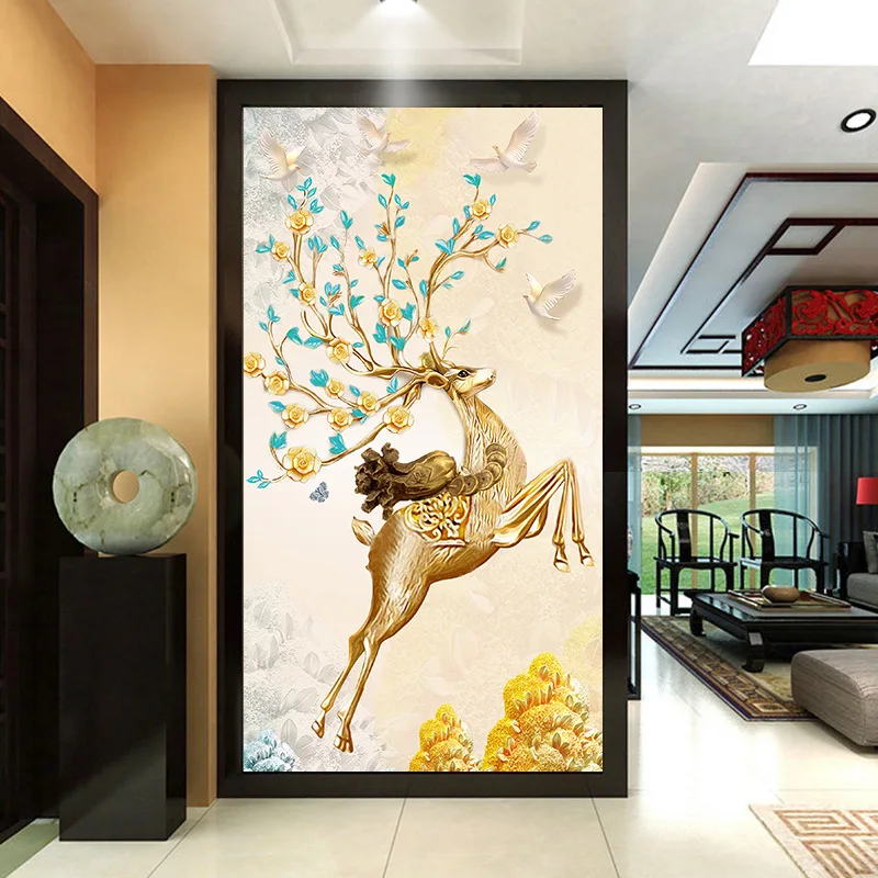 Фотообои на заказ 16D крупномасштабное панно коридор крыльцо современные обои с