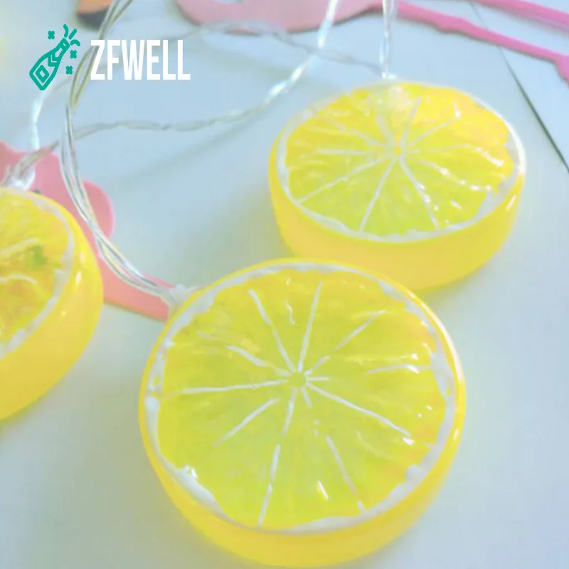 1 светодиодный т. светодиодная гирлянда ZFWELL в виде лимонного ломтика день