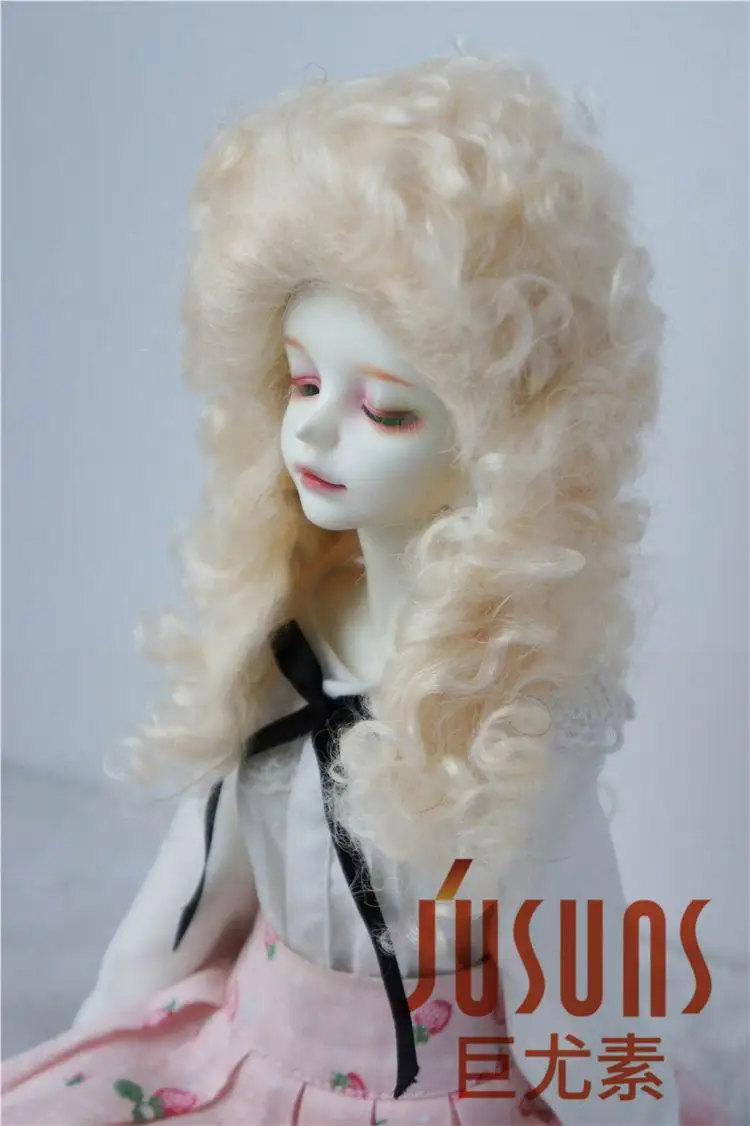 JD175 1/8 1/6 1/4 длинные кудрявые мохеровые BJD парики YOSD MSD модные куклы Размер 5-6 дюймов