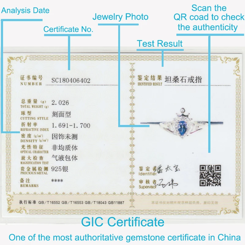 Серебряное кольцо с танзанитом в Королевском дизайне 4 мм * 6 короной из танзанита
