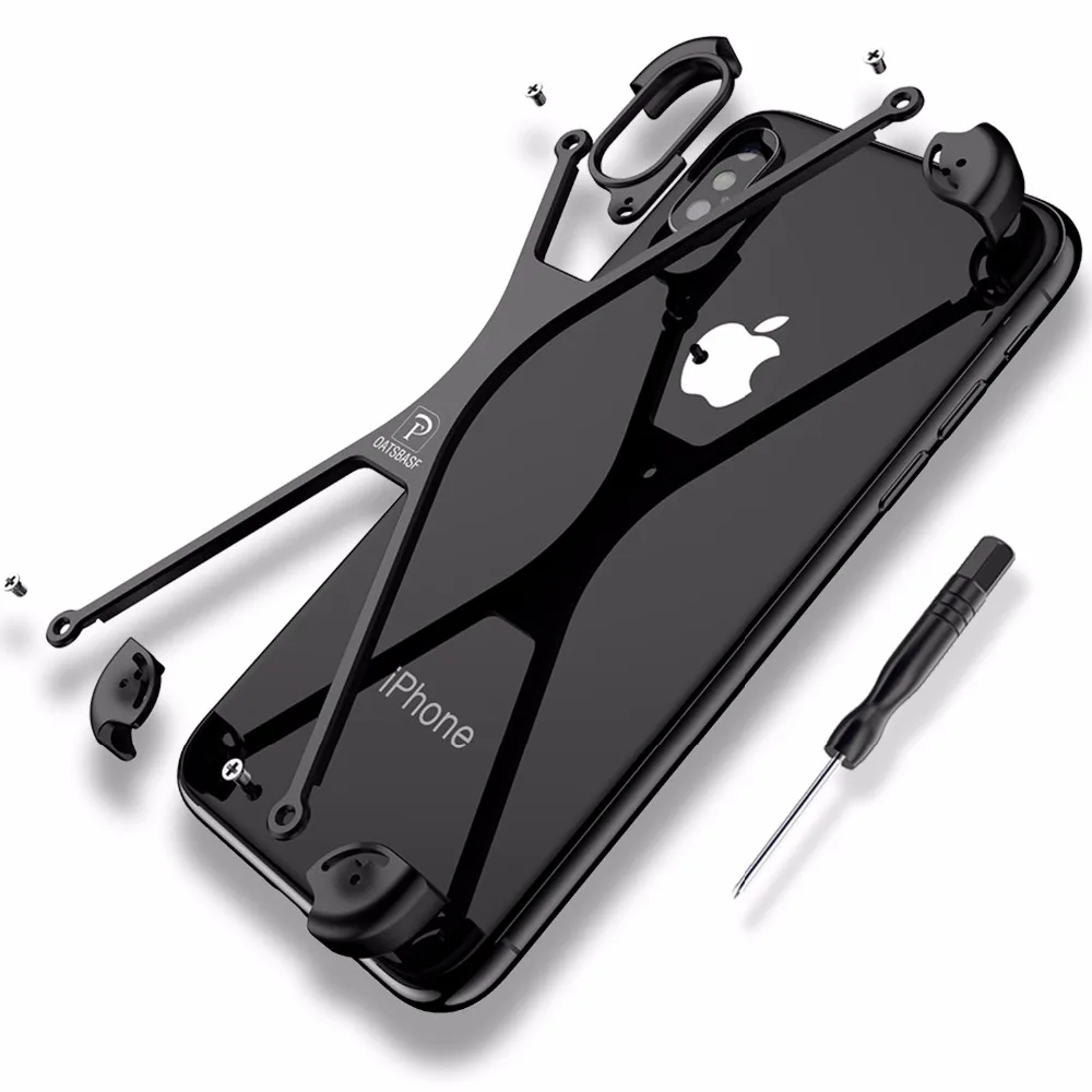 Чехол OATSBASF X для iPhone индивидуальная оболочка 7 8 plus роскошный металлический чехол