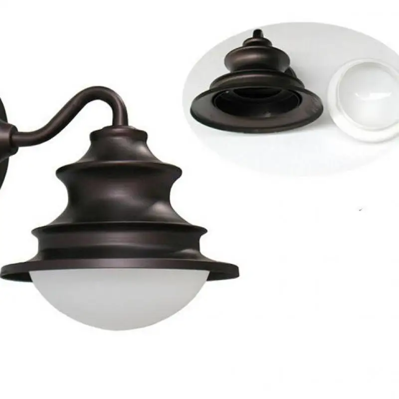 Ретро винтажный короткий Железный стеклянный светодиодный E27 Водонепроницаемый