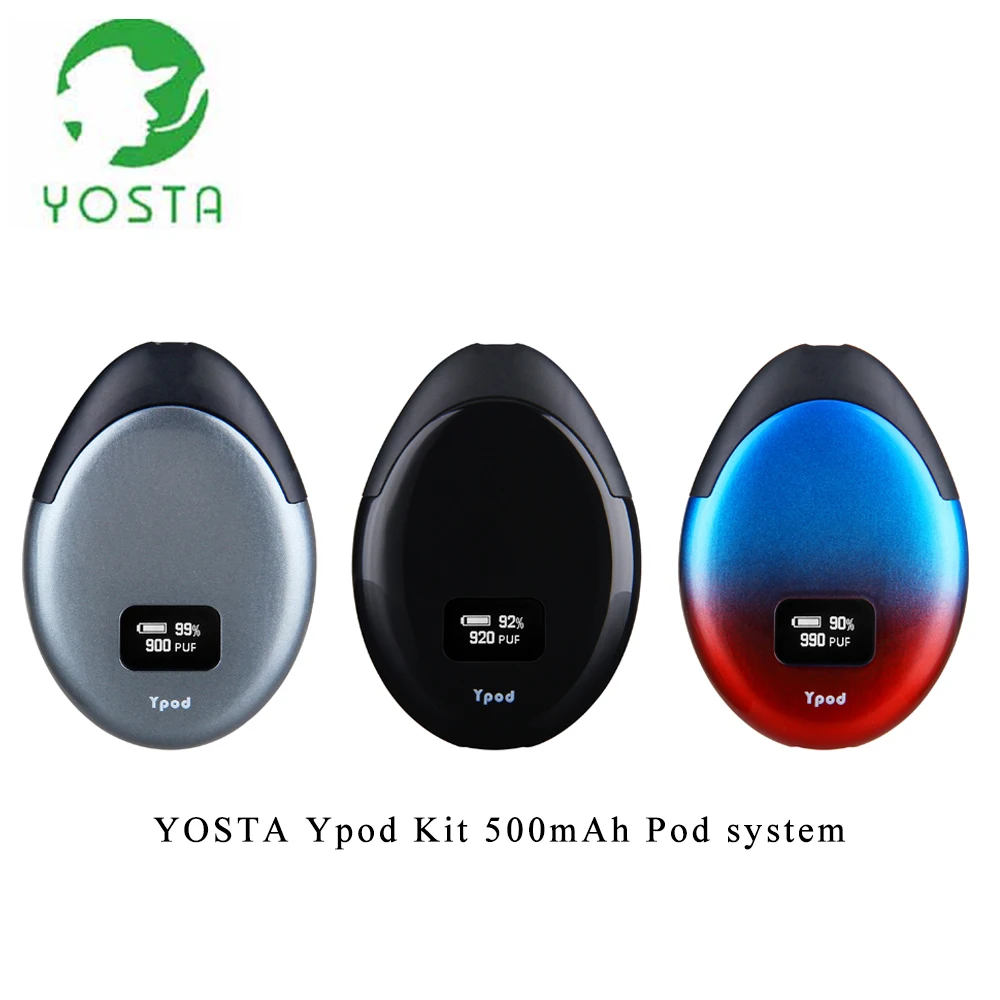 Новейшая электронная сигарета Pod fit CBD Oil YOSTA Ypod Kit 500 мАч с 2 0 мл многоразового