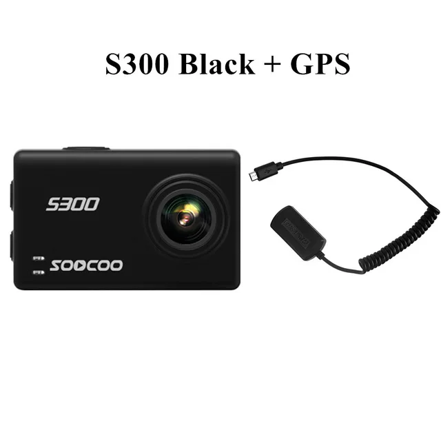 1 Soocoo S300 Экшн-камера 4k 30FPS 2,3" сенсорный экран wifi микрофон gps микрофон Пульт дистанционного управления чехол Спортивная камера 4k - Цвет: 1