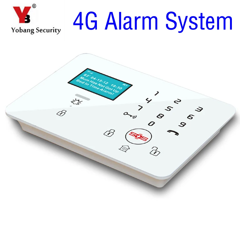 Yobang охранная сенсорная клавиатура 4G 3g охранная сигнализация беспроводная домашняя охранная система приложение дистанционное управление SOS Дымовая пожарная сигнализация