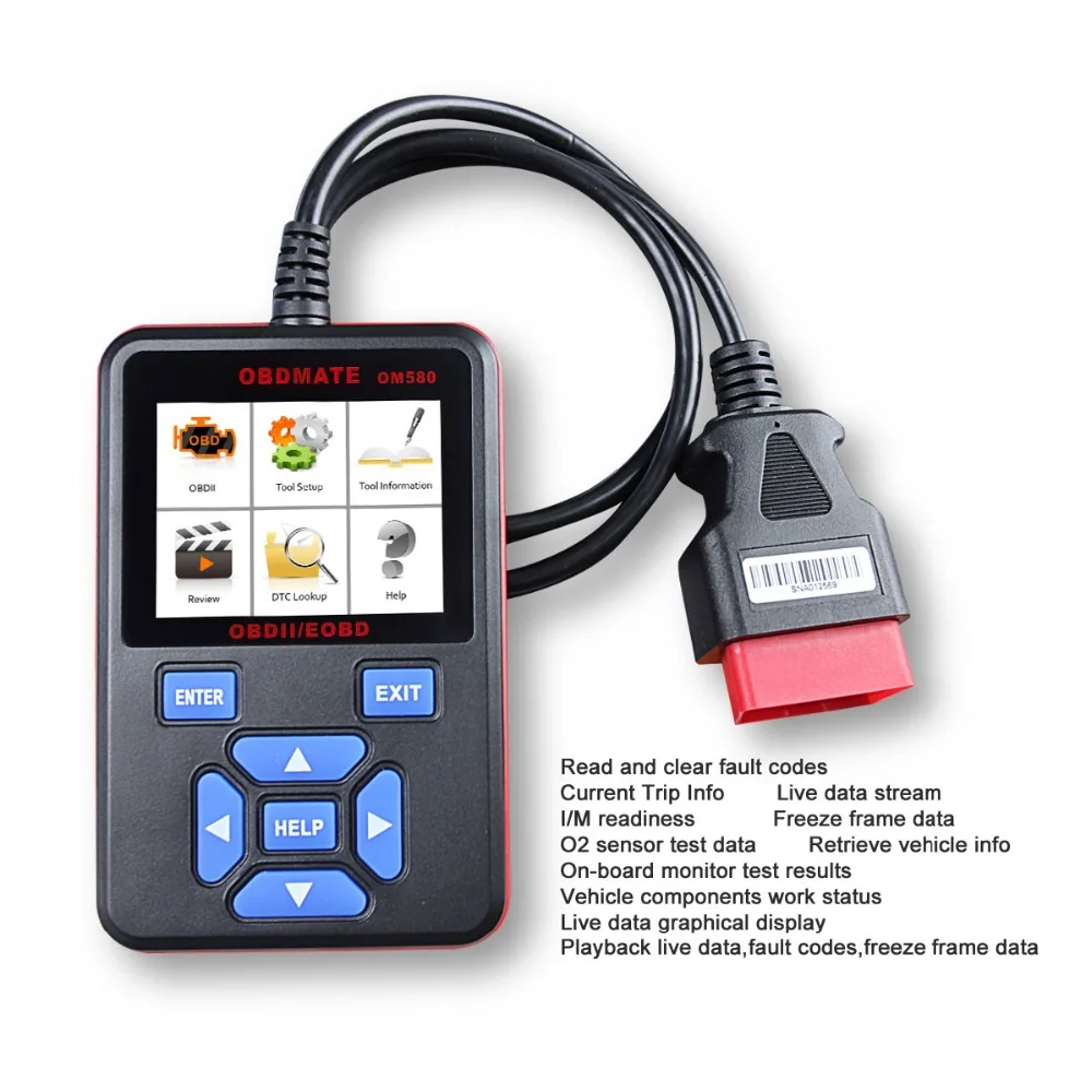 Autophix Om580 Obd2 сканер Odb2 авто автомобильный диагностический для автомобиля OBD2 Obd