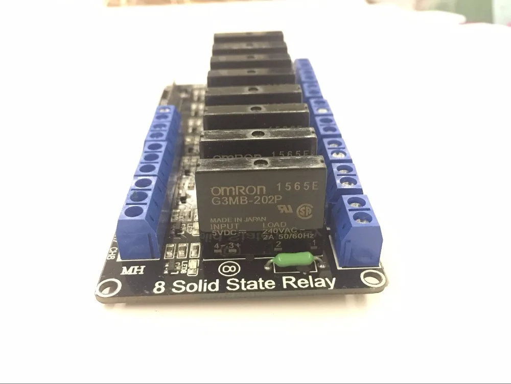 

1pcs 8 Channel 5V DC Relay Module Solid State High Level SSR AVR DSP for