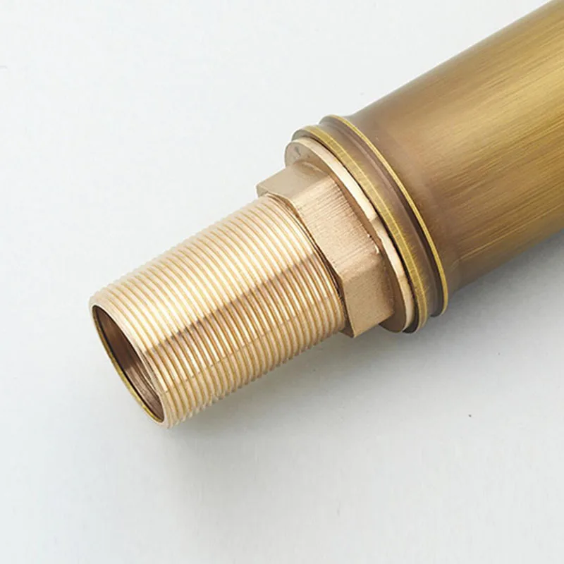 WASOURLF смеситель для ванной комнаты винтажный стиль латунь одна ручка горячая и