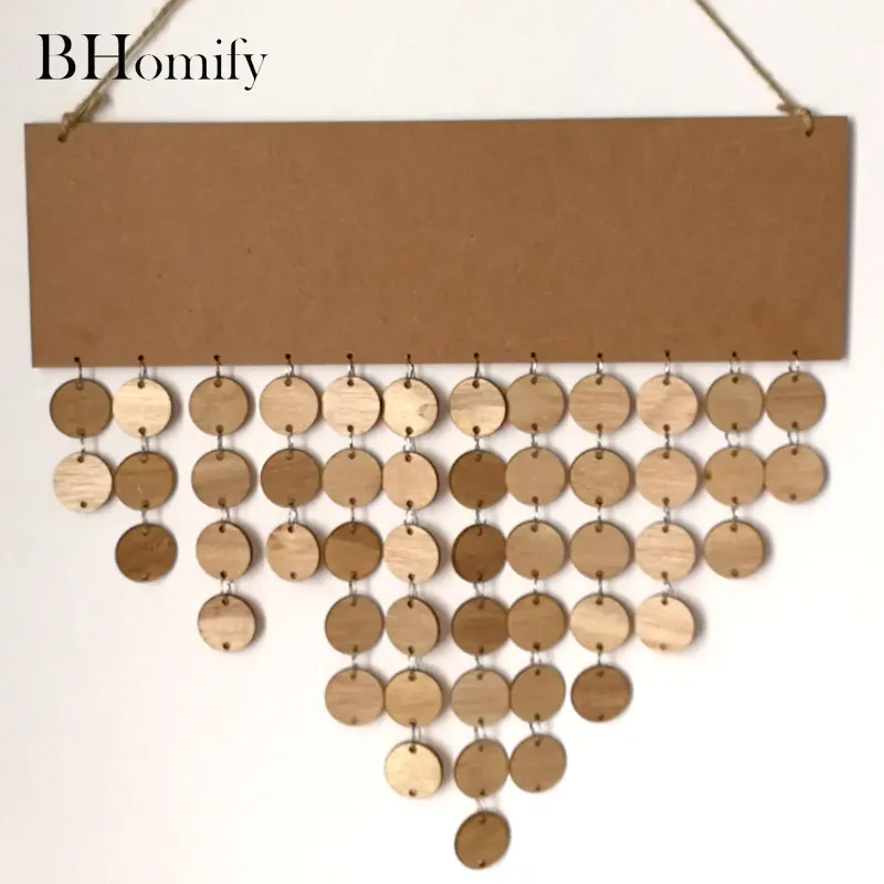 Bhomify DIY деревянный С Днем Рождения Декор календарь доска Happy Cake знак особые даты