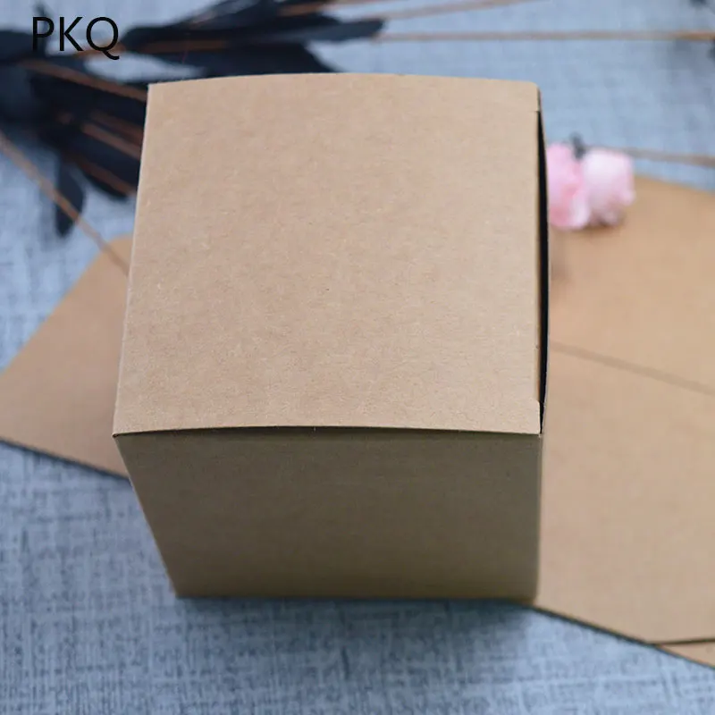 Картонные подарочные коробки ручной работы 30 шт./лот 9x9x9 см Цвет
