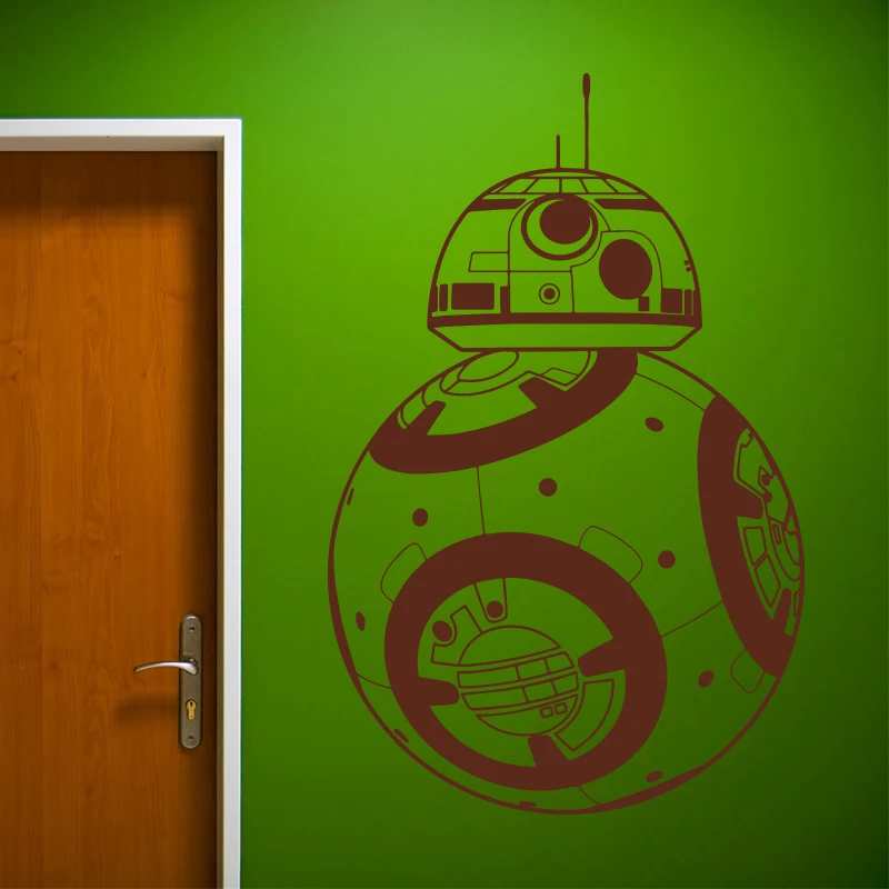 Звездные войны BB-8 наклейки на стену домашний Декор фильм робот DIY 3D виниловая наклейка на стену для компьютерщика, геймера, съемные Настенные обои для детской комнаты