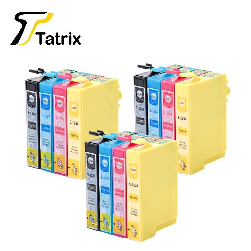 Картридж для принтера Epson T1281 T1282 T1283 T1284 12 шт. | Компьютеры и офис