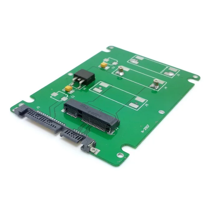 50 шт./лот мм mini PCI E mSATA SSD до 9 5 2 "SATA 22pin жесткий диск корпус белый|disk controller|disk bootdisk